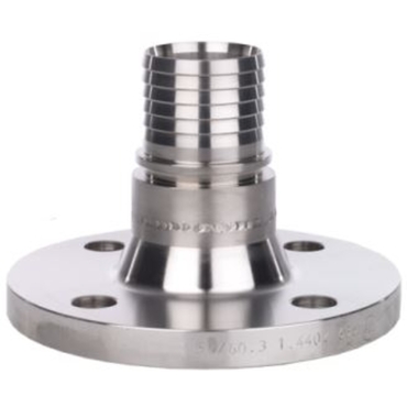 Safety clamp coupling with fixed flange type ECFF - EN1092 - stainless steel or steel